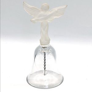 Lenox 1999 Angel Annual Crystal Christmas Bell Ornament 4 3/4"H x 2 3/8"W